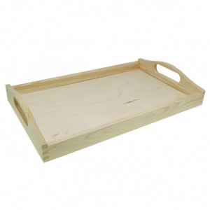 Tava lemn dreptunghiulara 39,5x24x6cm TC714S