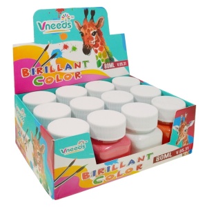 Tempera 12 culori x 80ml/set Birillant Color V.05.31