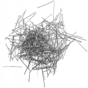 Tija argintiu inchis cu gamalie 26x0,7mm 30g (250buc)