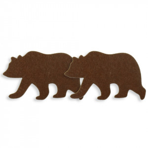 Urs brun carpatin pasla maro 10x6cm 2/set