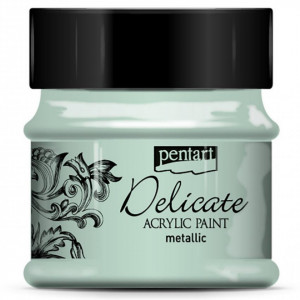 Vopsea acrilica Delicat metalizata 50ml Pentart 293** - Img 3