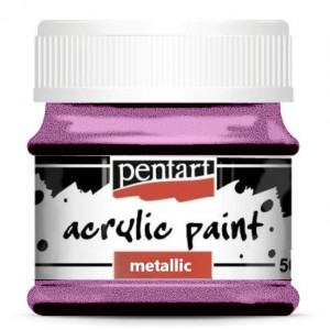 Vopsea acrilica metalizata 50ml Pentart - Img 4