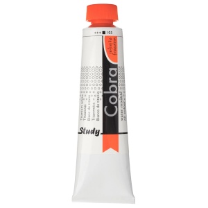 Vopsea ulei solubila in apa 40ml Cobra Study Royal Talens Alb Titan 105