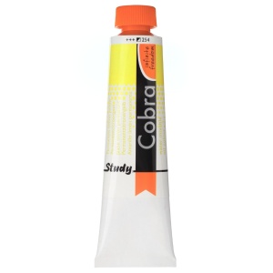 Vopsea ulei solubila in apa 40ml Cobra Study Royal Talens Galben lamaie 254