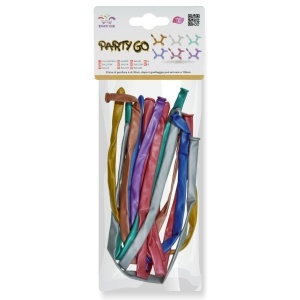 Balon pentru modelare culori metalizate 30cm 15/set FA0638 - Img 2