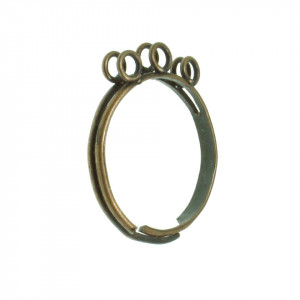 Baza inel bronz cu 2x3 anouri I59