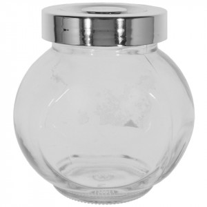 Borcan sticla oval capac plastic 180ml (180 TO 53 CH)