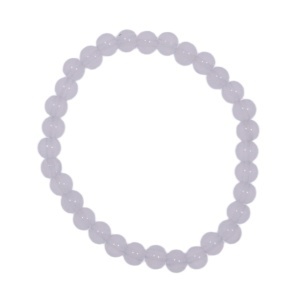 Bratara margele sticla rotunde lila transparent 6mm pe elastic