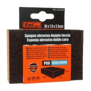 Burete abraziv granulatie 60 cu 4 fete 12x7x2,5cm KmtTools 9363526