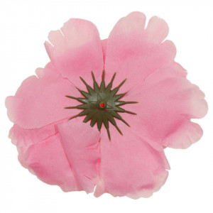Cap bujor textil roz 11cm - Img 2