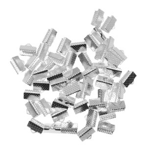 Capat panglica zimtat argintiu 10mm 20g (58buc)
