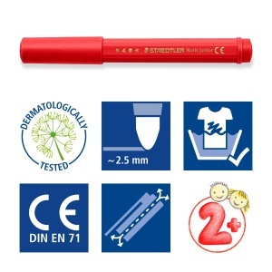 Carioca hexagonala cu varf gros 12 culori/set Noris Junior Peppa Pig ST-329-C12-L1 - Img 4