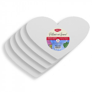 Carton panzat forma inima 15,5x11cm 5/set Daco PZ15I