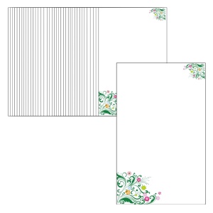 Cartonas martisor model-09 flori 9x5,4cm 50/set