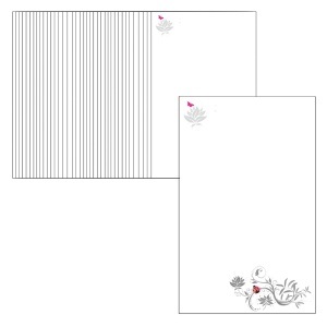 Cartonas martisor model-10 buburuza pe creanga 9x5,4cm 50/set
