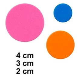 Cerc carton buretat multicolor adeziv 4cm/3cm/2cm 40/set MP PM154 - Img 2