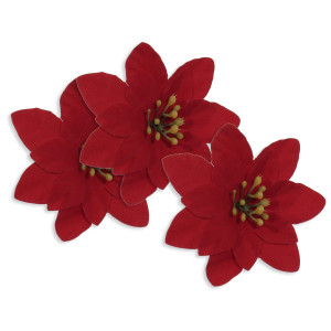 Craciunita rosie 8,5cm 3/set