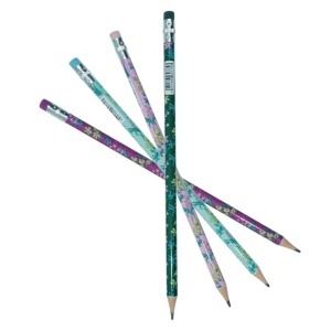 Creion grafit 2,2mm HB cu guma ErichKrause culori diverse Floral Soul 62775