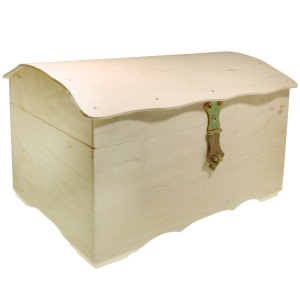 Cutie lemn cufar cu suruburi pe capac 38x25x25cm CB6