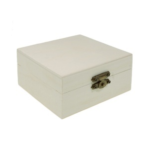 Cutie lemn patrata nefinisata 10x10x5cm
