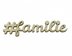 Cuvant placaj -#familie- 1,8x9cm