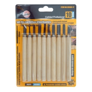 Daltita cioplit cu maner lemn 10/set 20569-11