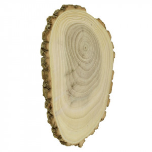 Felie lemn salcam rotund/oval 11-16x1cm