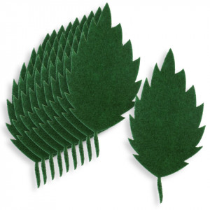 Frunza trandafir pasla verde 1,8x4cm 10/set