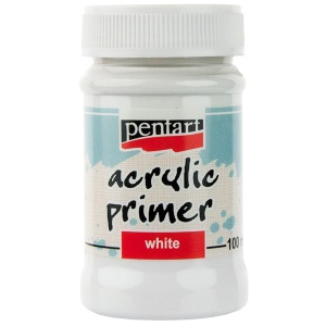 Grund acrilic alb pentru pictura 100ml Pentart 2493