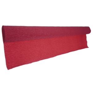 Hartie creponata floristica 50x250cm 56g/mp rosu A26-19