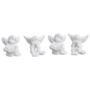 Inger ceramica alb 3x3,6cm 2 modele 4/cutie Canea RD23B-6017