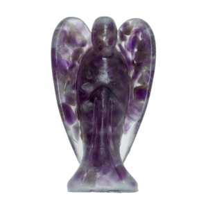 Inger rasina si piatra ametist 4x7x2,2cm mov