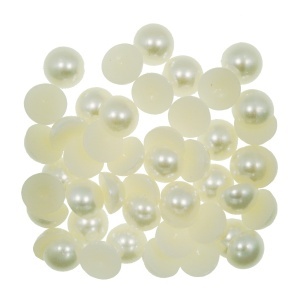 Jumatati perla plastic crem 12mm 20g