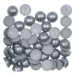Jumatati perla plastic gri petrol 12mm 20g