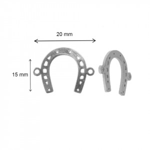 Link metalic inox potcoava 20x15mm 2/set - Img 2
