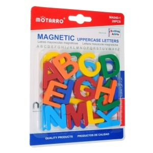 Magnet plastic tabla alfabet 3,2cm 37/set culori diverse MA040-1