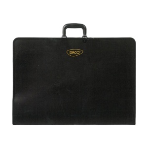 Mapa port-desen plastic neagra cu maner fara curea A1 (exterior 63x89,5cm, interior 59,4x84,1cm) Daco MP801
