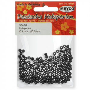 Margele lemn rotunde 4mm 165/set Meyco 304 - Img 3