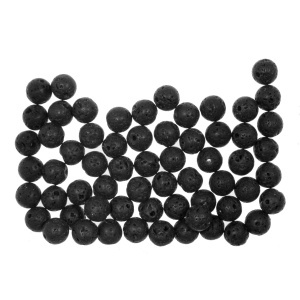 Margele tip semipretioase roca vulcanica 6mm 20g