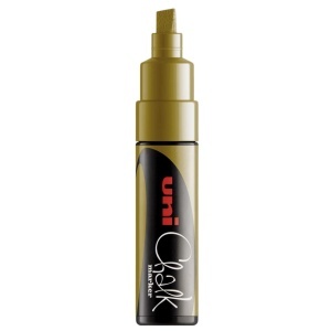 Marker creta auriu varf tesit 8mm Uni Chalk PWE-8K m1111