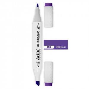 Marker pe baza de alcool cu 2 capete varf rotund si tesit 1mm/2-5mm Artix PP915 - Img 24