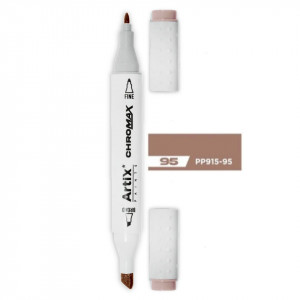Marker pe baza de alcool cu 2 capete varf rotund si tesit 1mm/2-5mm Artix PP915 - Img 74