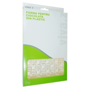 Matrita plastic dur tablete de ciocolata mozaic 27,3x17,2cm 3/set T05269