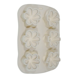 Matrita silicon 6 flori 16x24,5x3cm culori diverse T13137