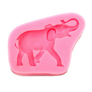 Matrita silicon elefant 8,1x6,4x1,4cm 812381 roz