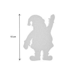 Mos Craciun polistiren dens 15x10x1cm - Img 3