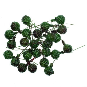 Mure polistiren verzi 1,5cm cu tija 25/set