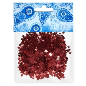 Paiete stea fara gaura 5mm 15g/set Canea rosu 70CAN-13A5303