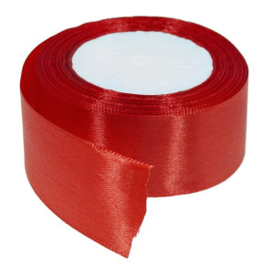 Panglica satinata rosie 40mm x 21m/rola