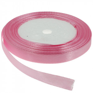 Panglica satinata roz inchis 10mm x 21m/rola